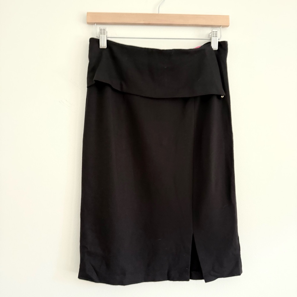 Catherine Malandrino Black Stretch Pencil Skirt Size 6